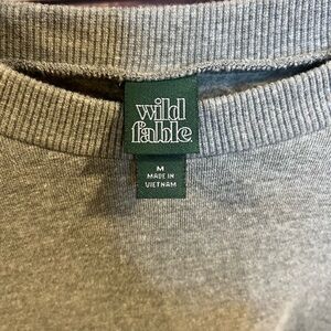 Wild Fable Heather Gray Knit Top